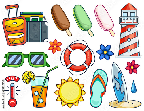 Summer Illustrations Set