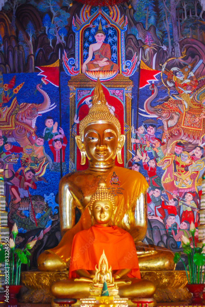 Three Buddh Statue Three Buddh Statue