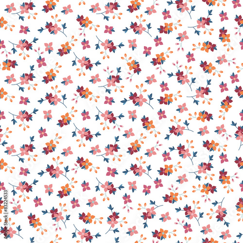 abstract flowers seamless pattern © anitty