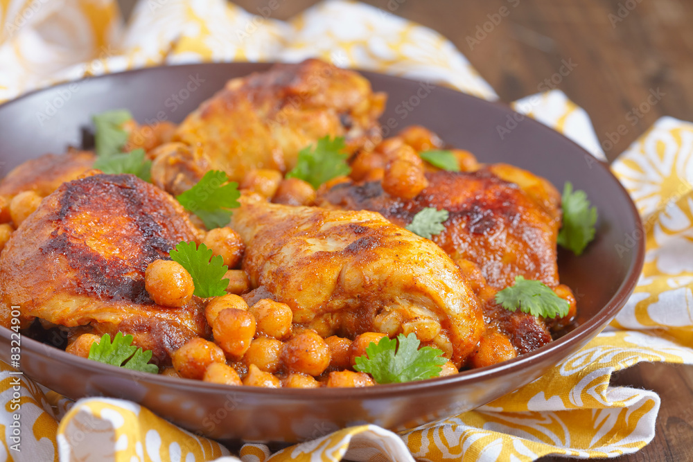 Curry Chicken With Chickpeas