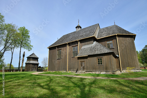 Oldest surviving wooden church in Lithuania photo