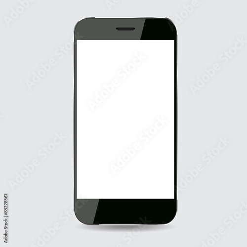 Black smartphone vector design