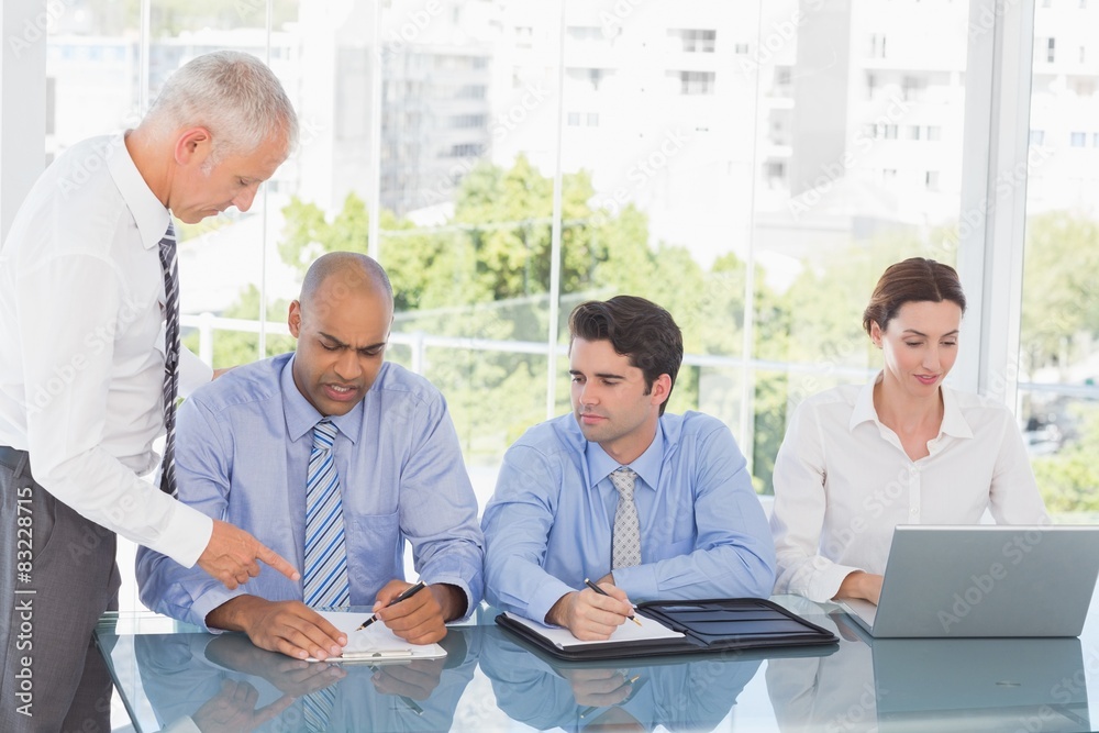 Business team during meeting Business team during meeting