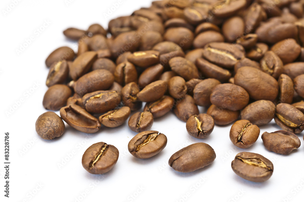 Naklejka premium Kaffeebohnen Freisteller