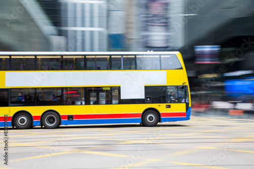 Bus travel with Blurred Motion