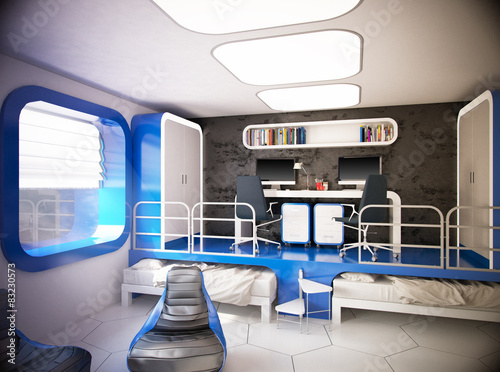 3d illustration of children's outer space theme