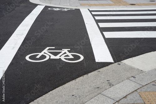 Valokuvatapetti Bicycle sign.