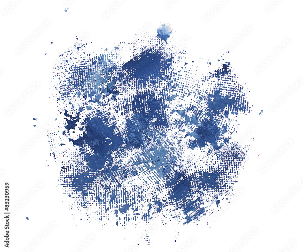 Obraz premium Abstract watercolor aquarelle hand drawn colorful blue art paint