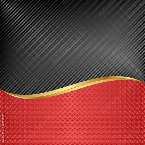 black and red background divided into two