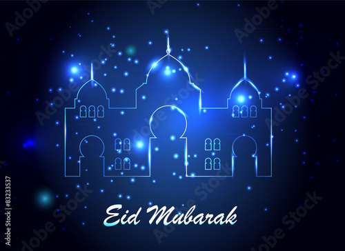 Background for Muslim Community Festival Vector Illustration photo