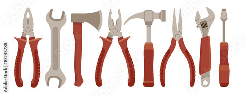 Set of working tools