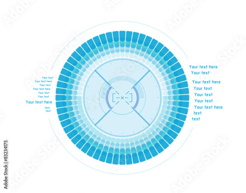 Futuristic infographics as head-up display