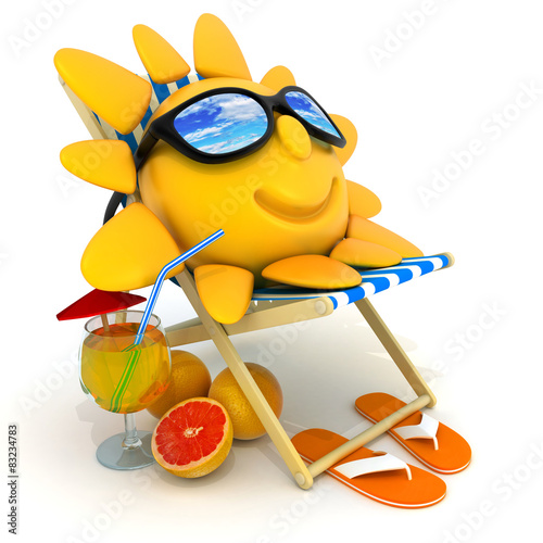 Abstract sun relax photo