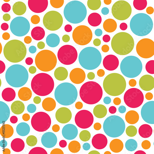 seamless colorful dots pattern vector background