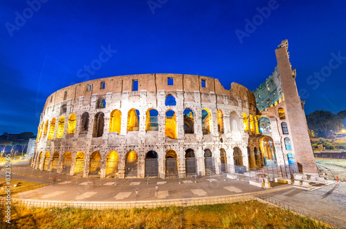Beautiful view of Colosseum in Rome