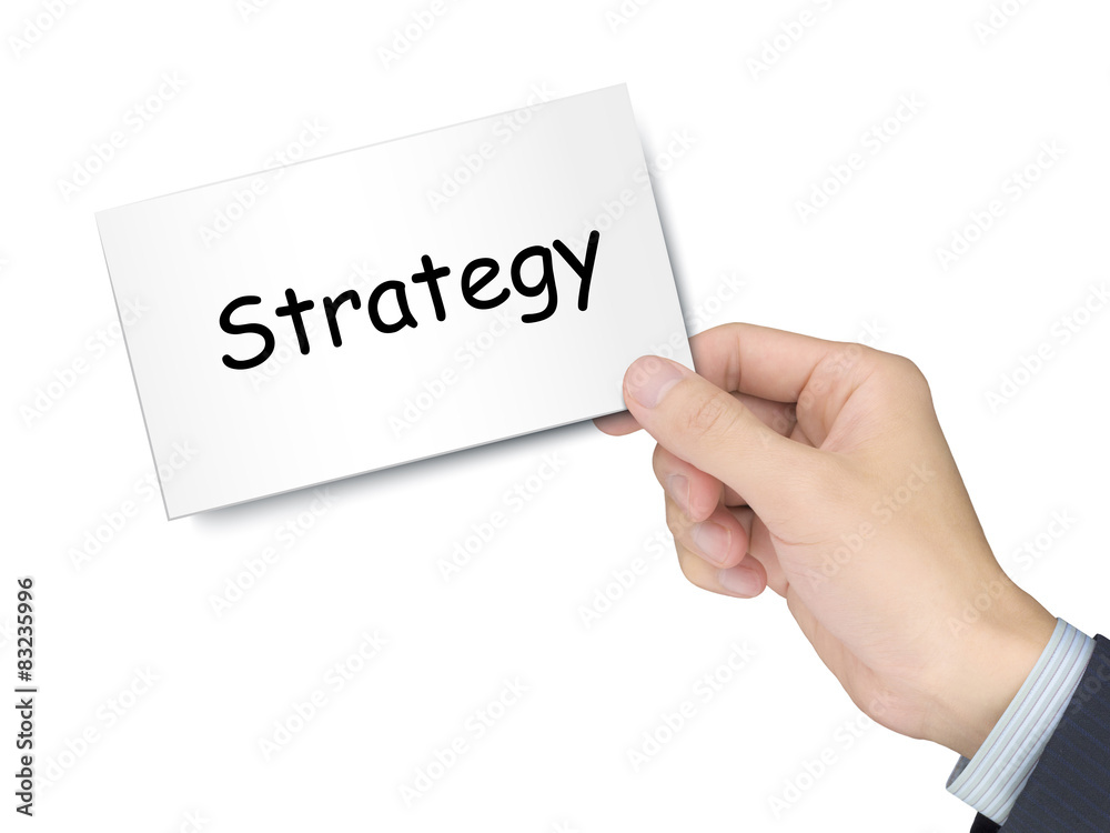 strategy card in hand strategy card in hand