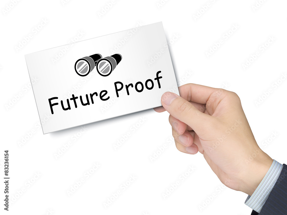 future proof card in hand future proof card in hand