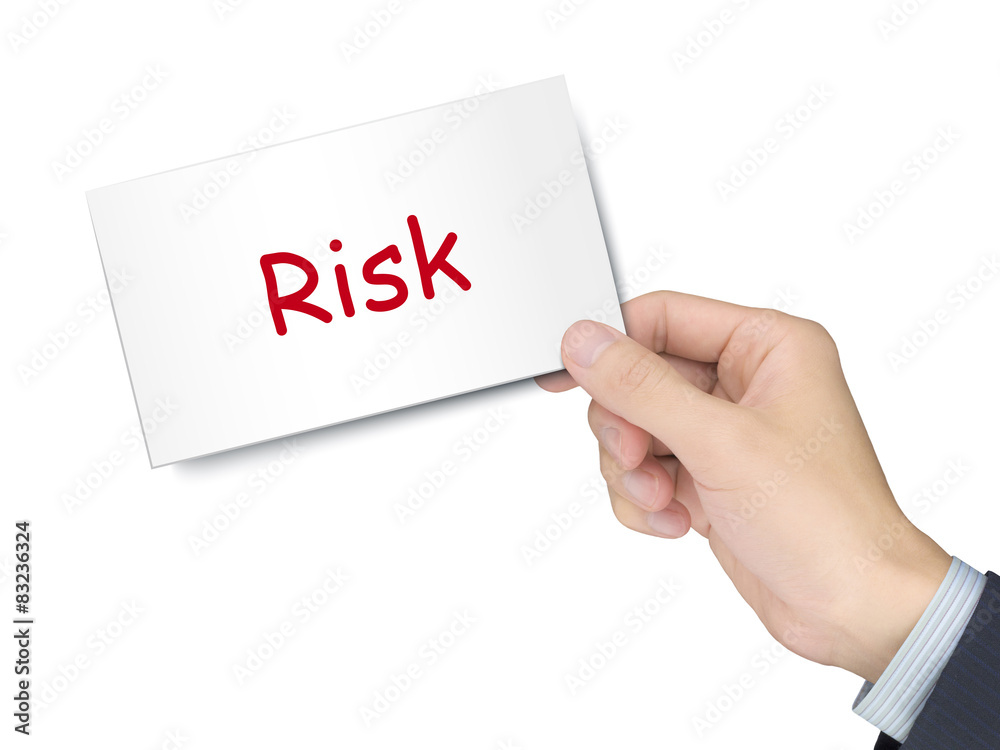 risk card in hand