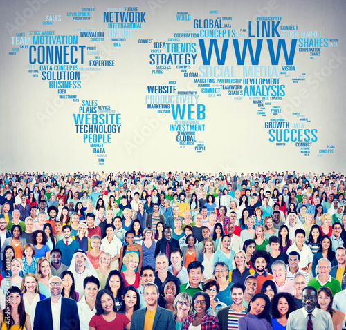 WWW Social Media Internet Connection Global Networking Concept