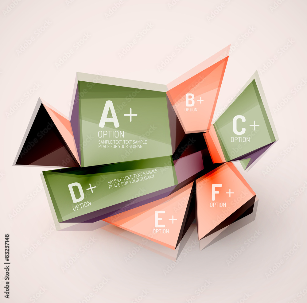 Geometric shapes with sample text. Abstract template Geometric shapes with sample text. Abstract template