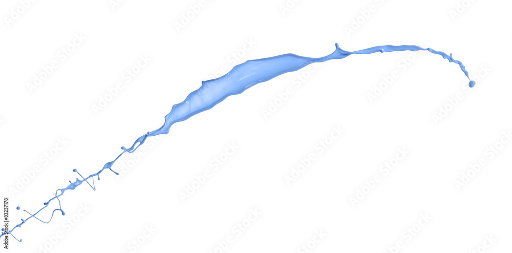 Blue splash isolated on white background Blue splash isolated on white background