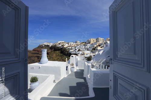 Fototapeta Naklejka Na Ścianę i Meble -  Welcome to Santorini, Greece