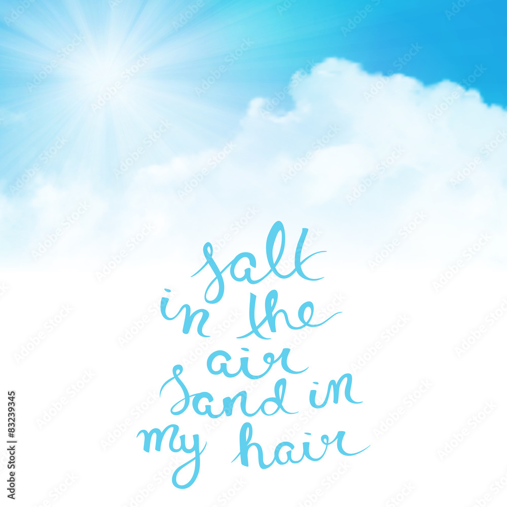 Obraz premium Salt in the air