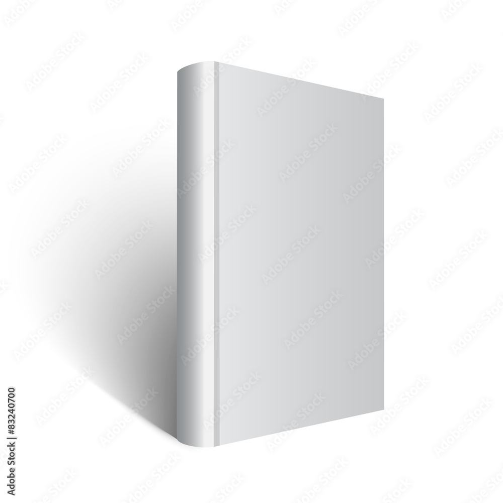 standing gray book illustration on white standing gray book illustration on white