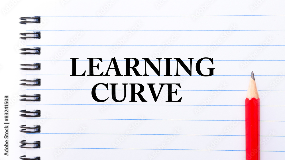 Learning Curve Text written on notebook page Learning Curve Text written on notebook page