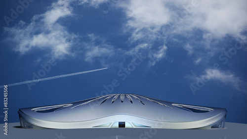 Wallpaper Mural Futuristisches Flughafengebäude Torontodigital.ca