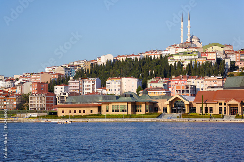 Canvas Print The view to the eastern bank of Golden Horn, Istanbul