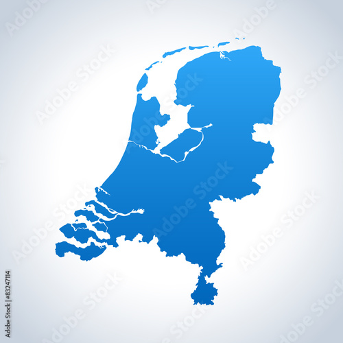 map of Netherlands