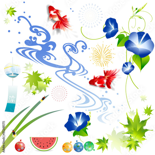 夏　素材　セット