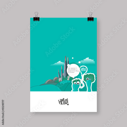 Flyer or Cover Abstract A4 / A3 poster