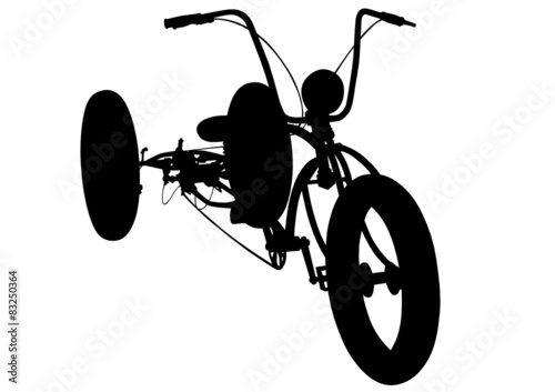 Sport bike on white background