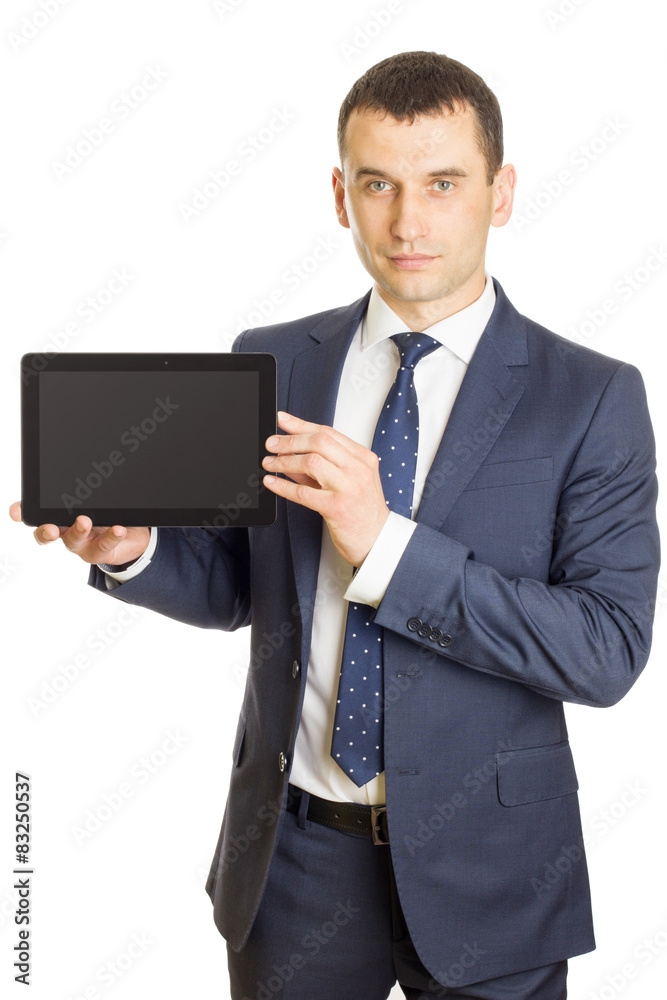 Young businessman with tablet pc Young businessman with tablet pc