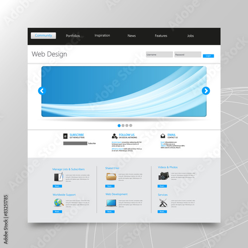 business website template 