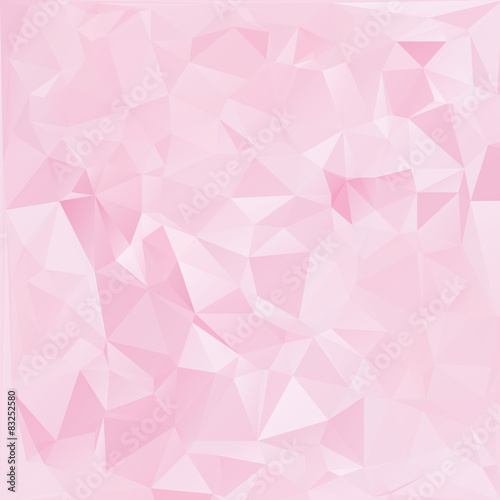 Pink White  Polygonal Mosaic Background