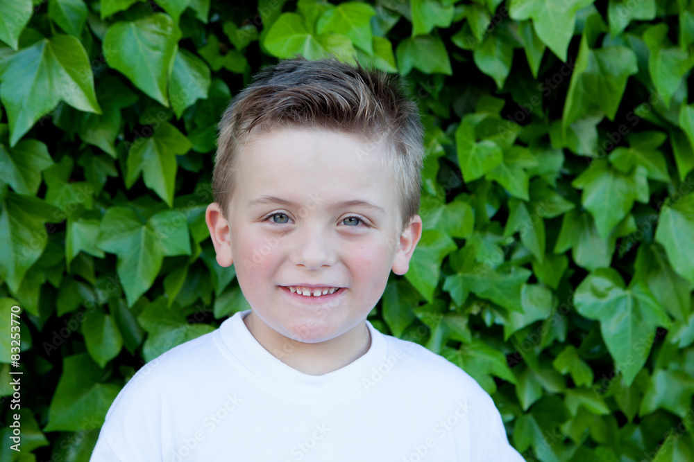 Smiling boy with blue eyes about 5 years Smiling boy with blue eyes about 5 years