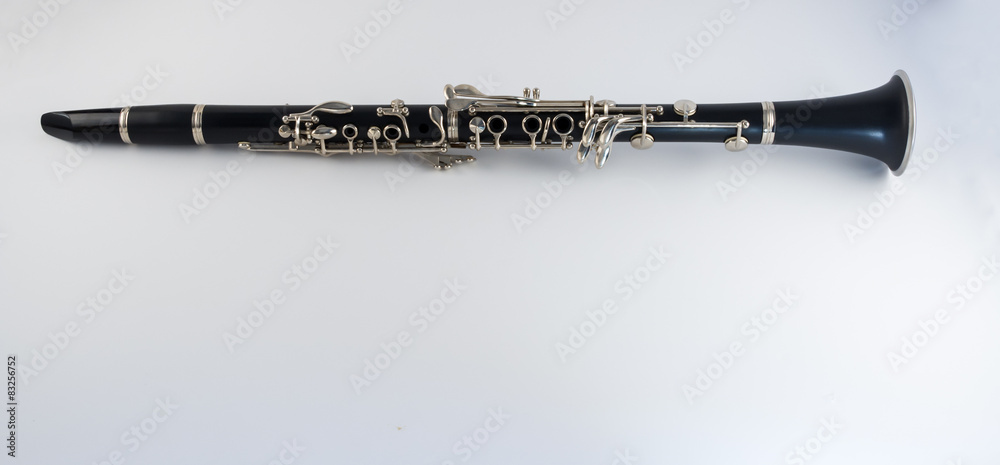 Clarinet on White Background Clarinet on White Background