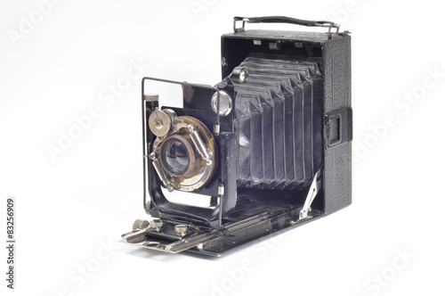 Vintage old camera with bellows