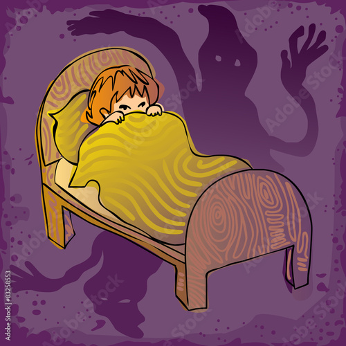 kid afraid in the dark