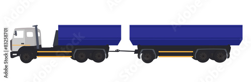 Most Car Truck. Vector Illustration.