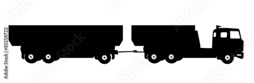 Most Car Truck. Vector Illustration.