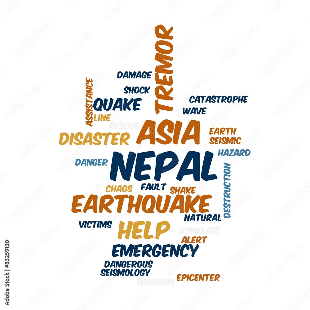 Fototapeta premium Nepal Earthquake Tremore
