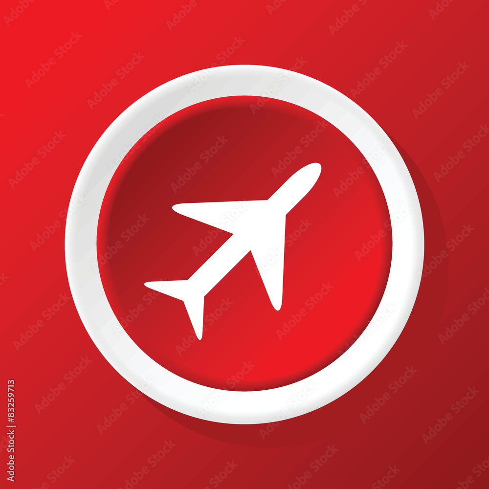 Obraz premium Ink pen icon on red