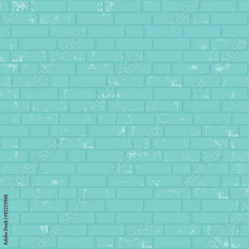 Painted brick wall.
