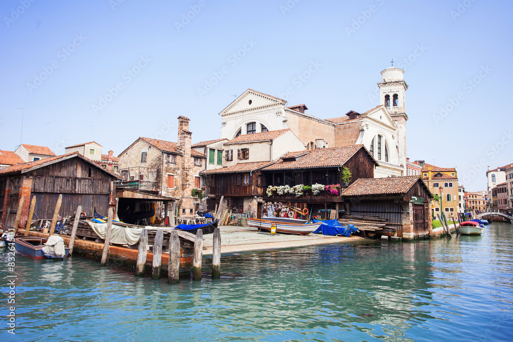 Venice. Square di San Trovaso. Venice. Square di San Trovaso.