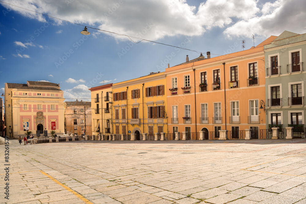 Cagliari, Piazza Palazzo in Castello, Sardegna