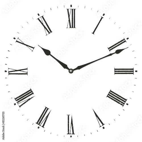 Roman numeral clock.